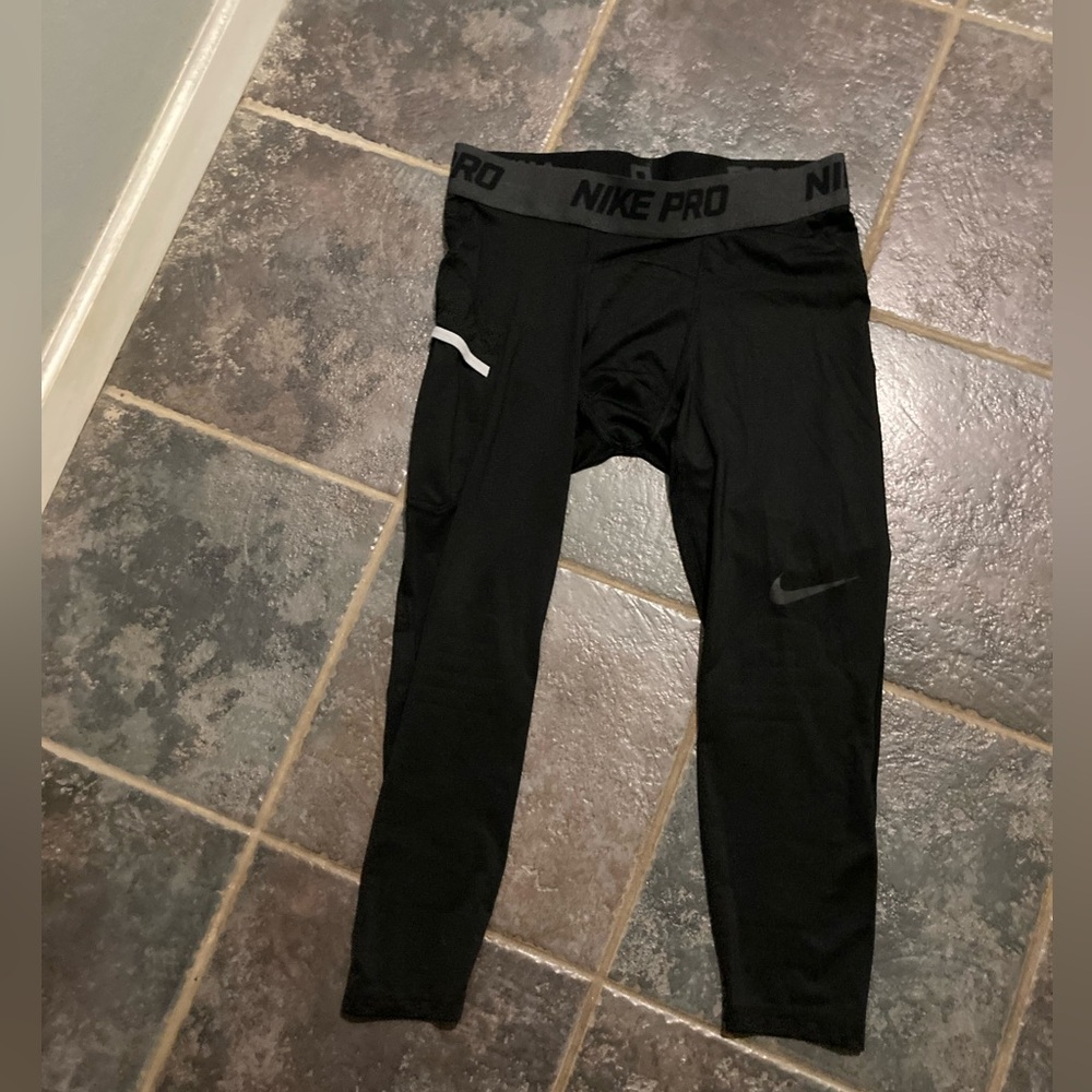 Nike Pro Athletic Compression Training Pants Size… - image 1